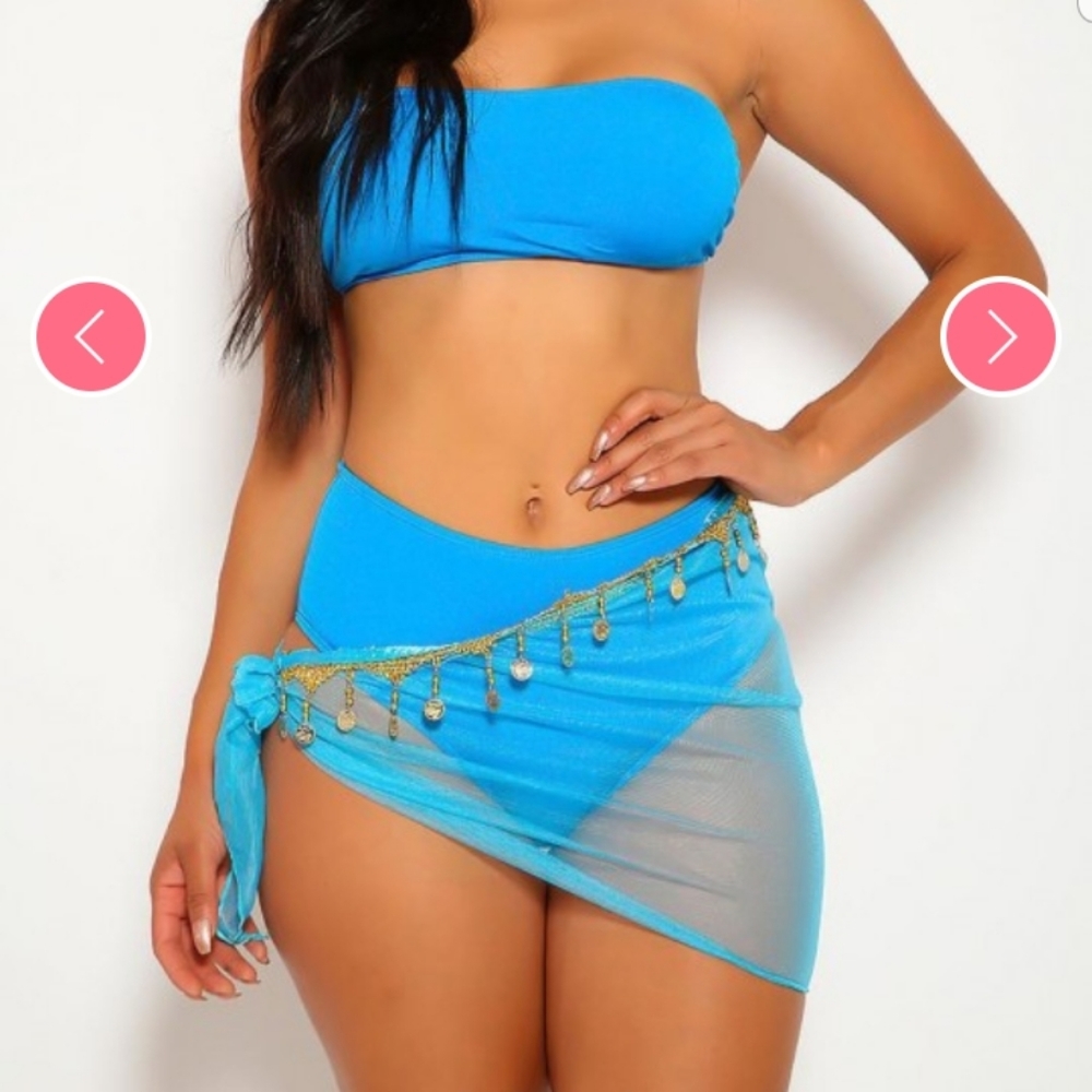 Amiclubwear 3pc Princess J Swimsuit/Costume